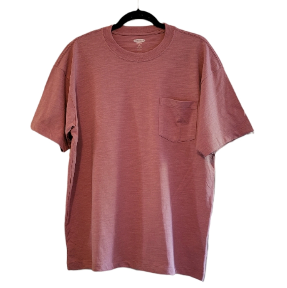 Heather Pink Old Navy Men's Oversized Pocket T-Shirt